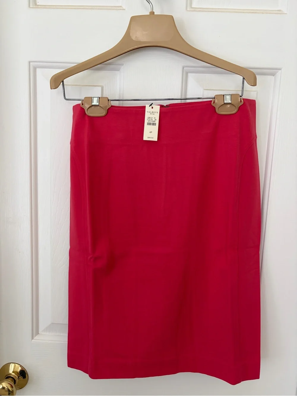 Talbots Pink-Red Pencil Skirt